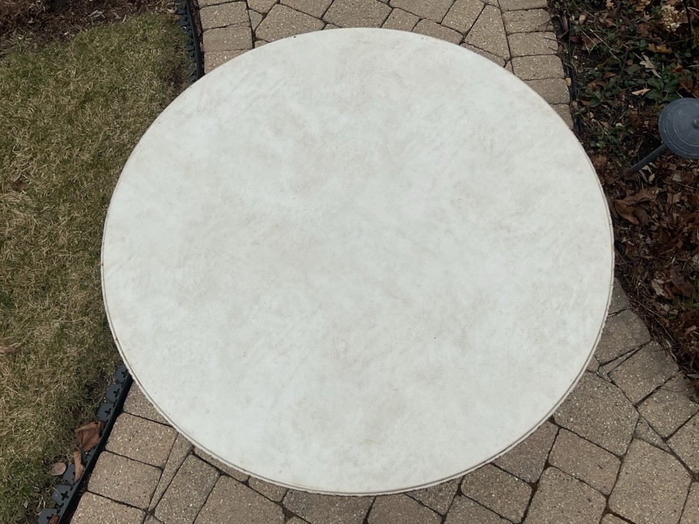 Vintage MCM Durham Line Round Folding Table 35” Diameter- Table #5135