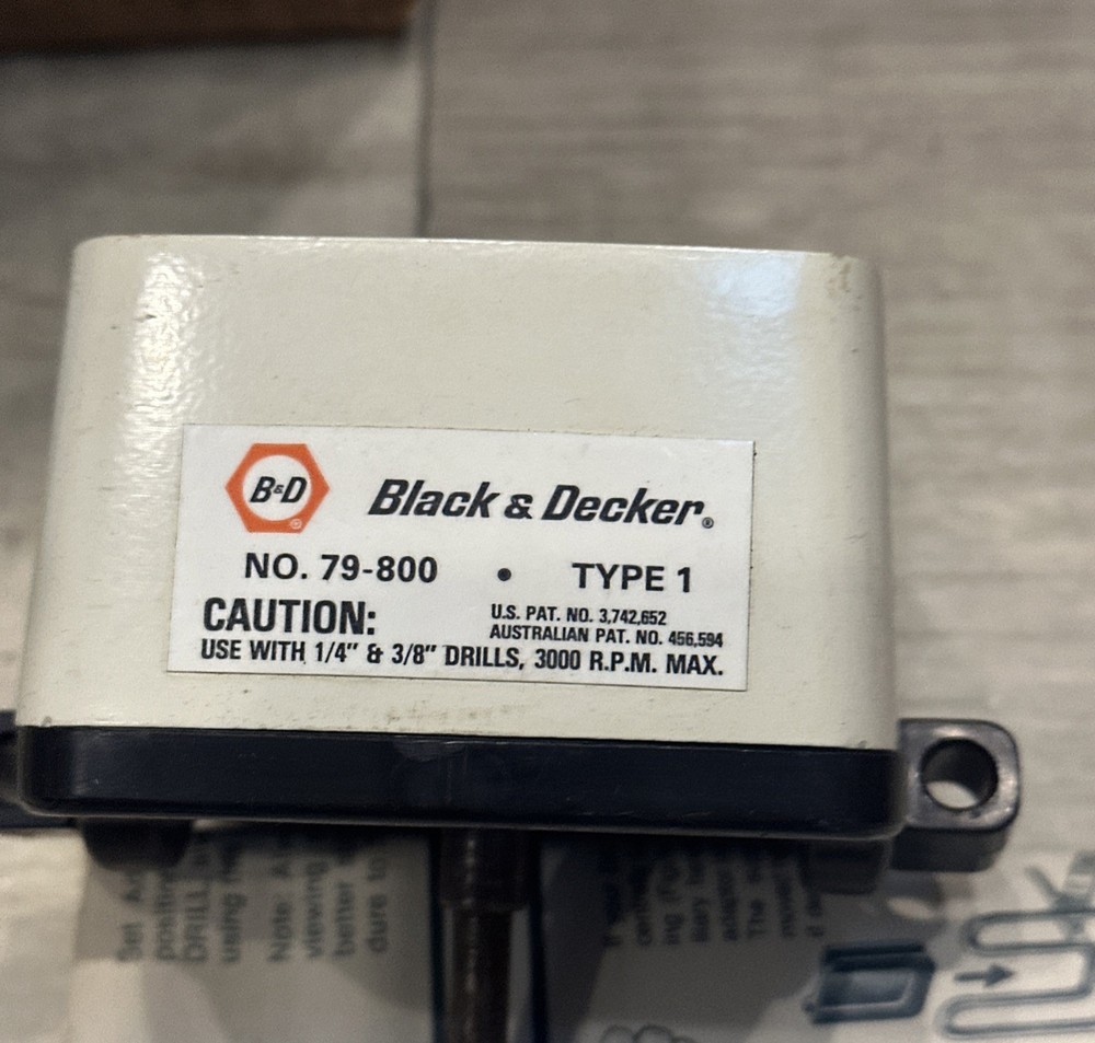 BLACK & DECKER No 7980 DRILL BIT SHARPENER