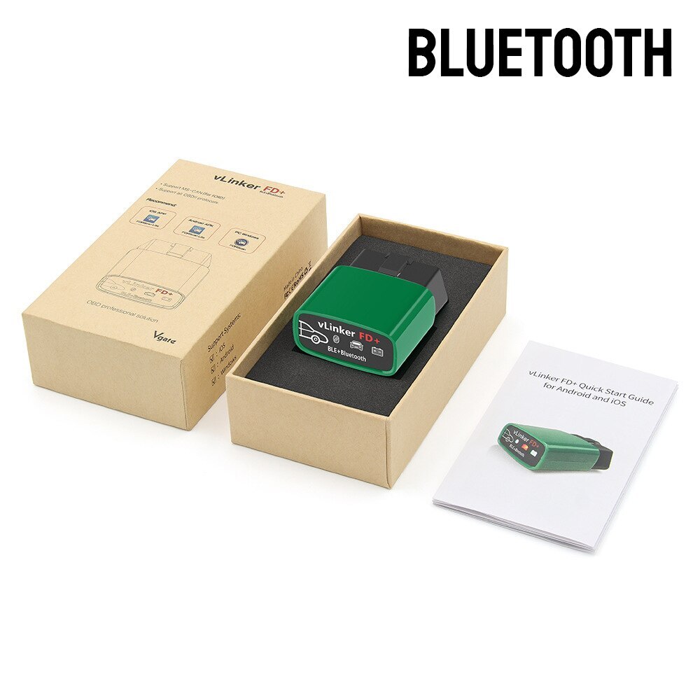 Vgate vLinker FD+ OBD2 Code Reader BT 4.0 Scanner FORScan for iOS Android/Window