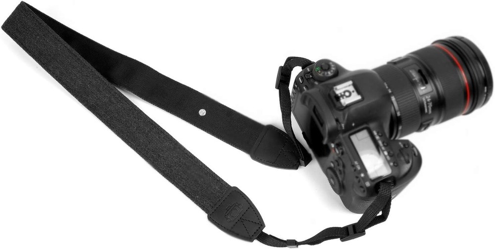 Camera Strap Black Canvas Neck Shoulder Strap with Quick Release Buckles for ...
