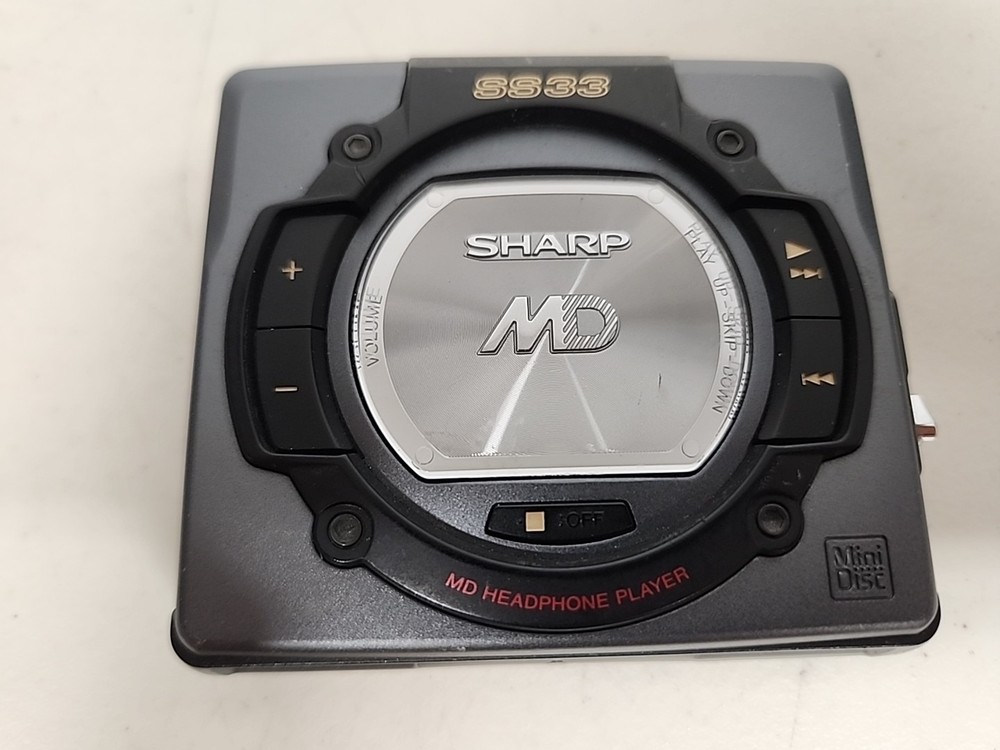 Vintage: Sharp Portable MD Player MD- Model: MD SS33 B - TESTED