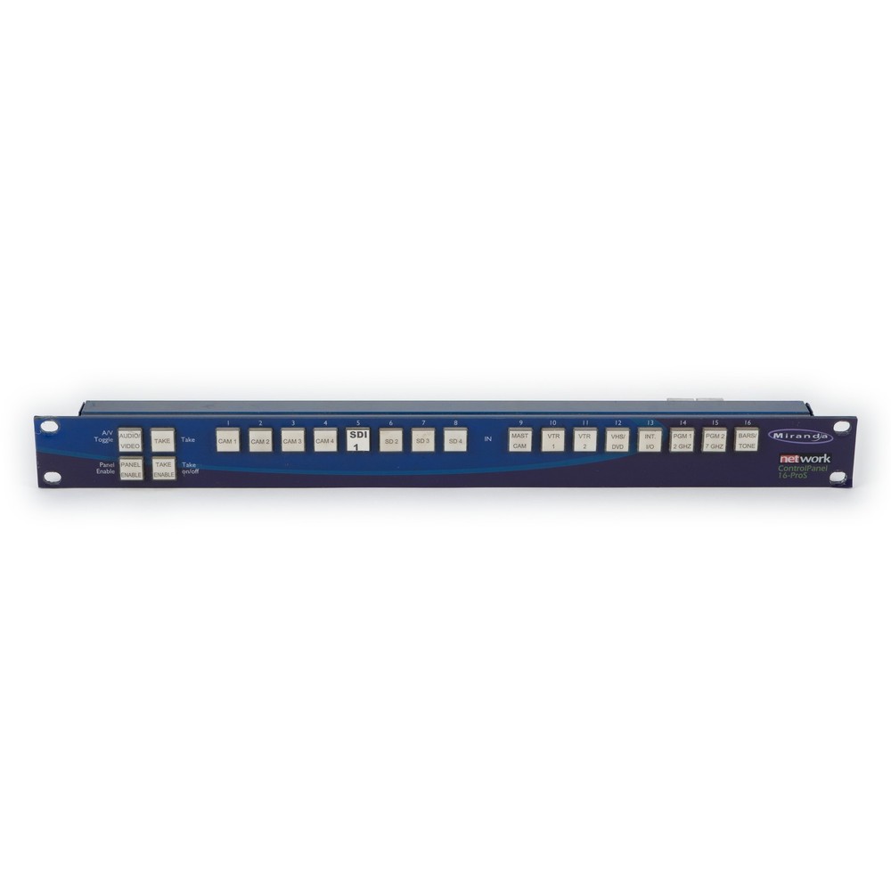 Miranda / VikinX Single Bus Control Panel 16-ProS NTW-P-16-ProS 001