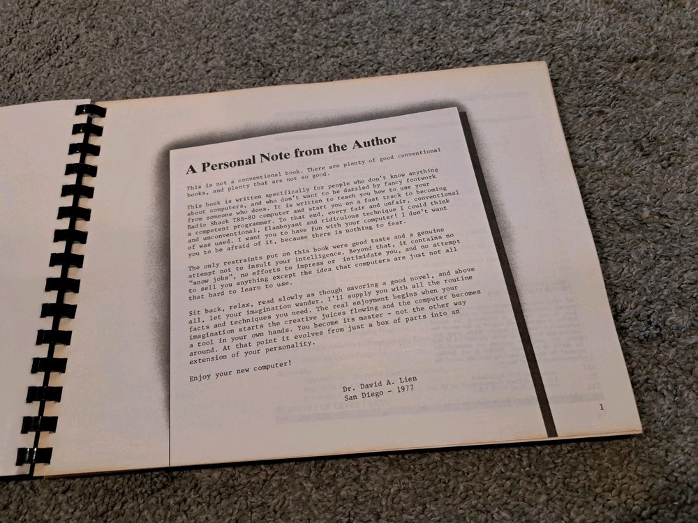 Radio Shack TRS-80 Micro Computer System User's Manual Level 1