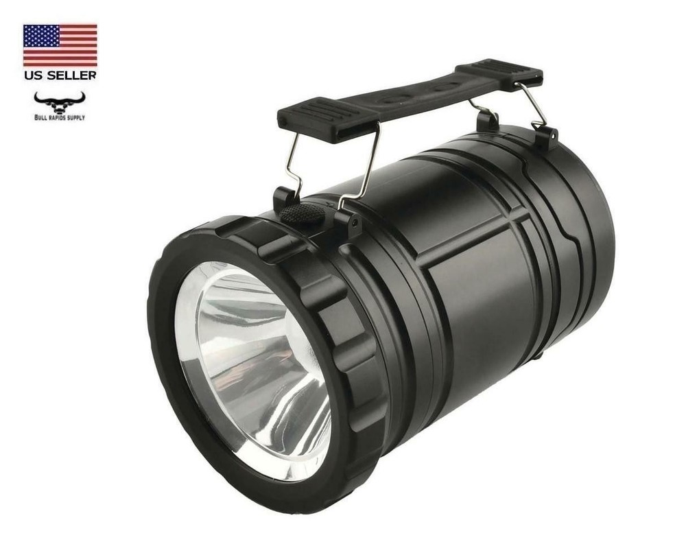 2-in-1 Flicker Flame 300 Lumen LED Lantern & Flashlight Adjustable Handle 3 Mode
