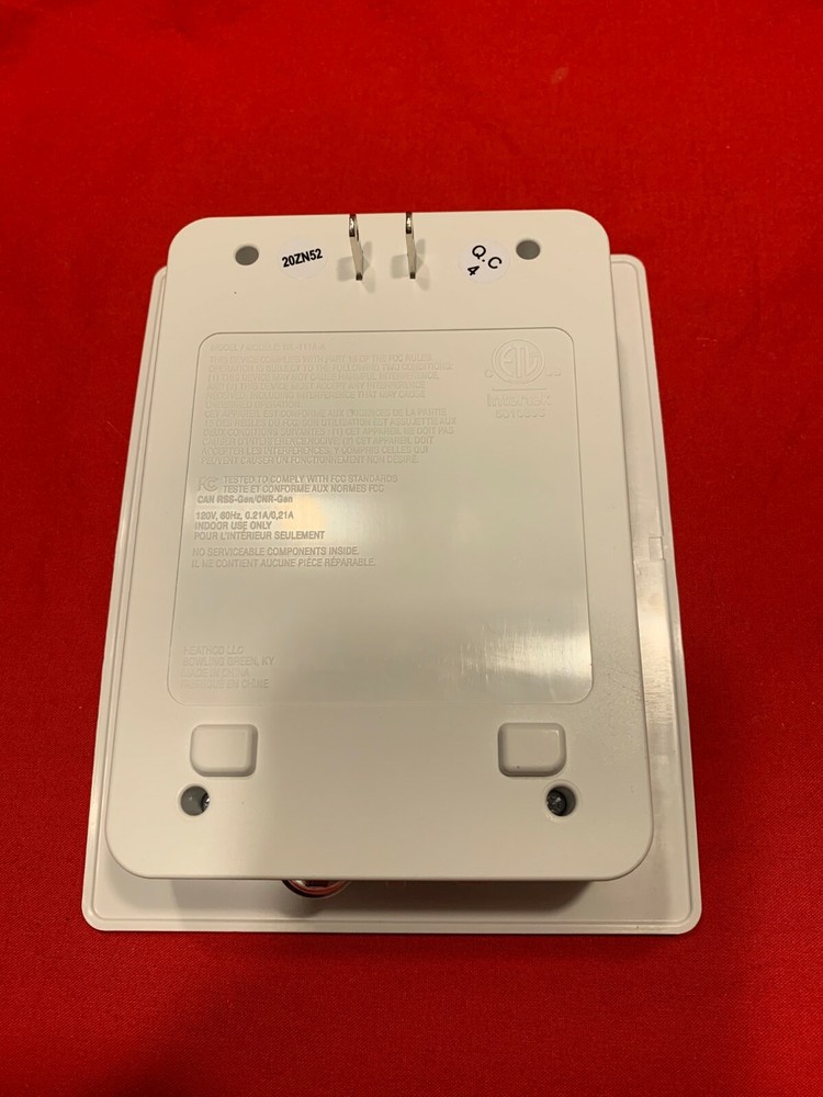 Style Selections 0827845 White Wireless Doorbell, Parts Only (Button, Missing)
