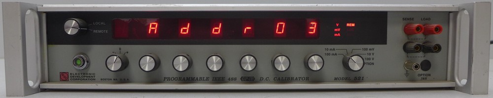 Electronic Development Corporation EDC 521 Programmable DC Calibrator w/GPIB
