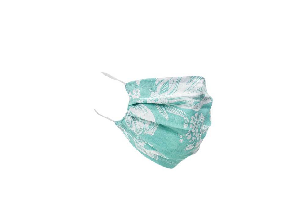 Light Blue Flower Face Mask