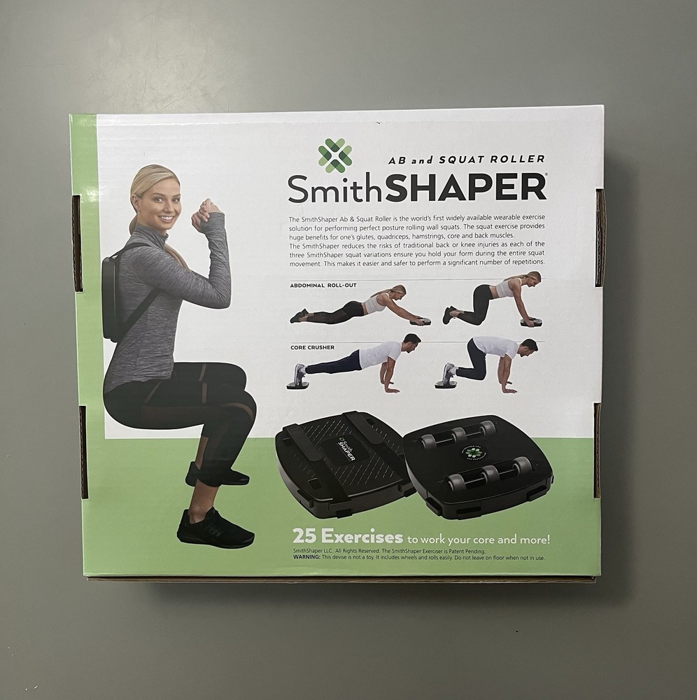 NEW SmithSHAPER Ab Squat Roller ASR Multi-Purpose Exerciser Core Workout Full