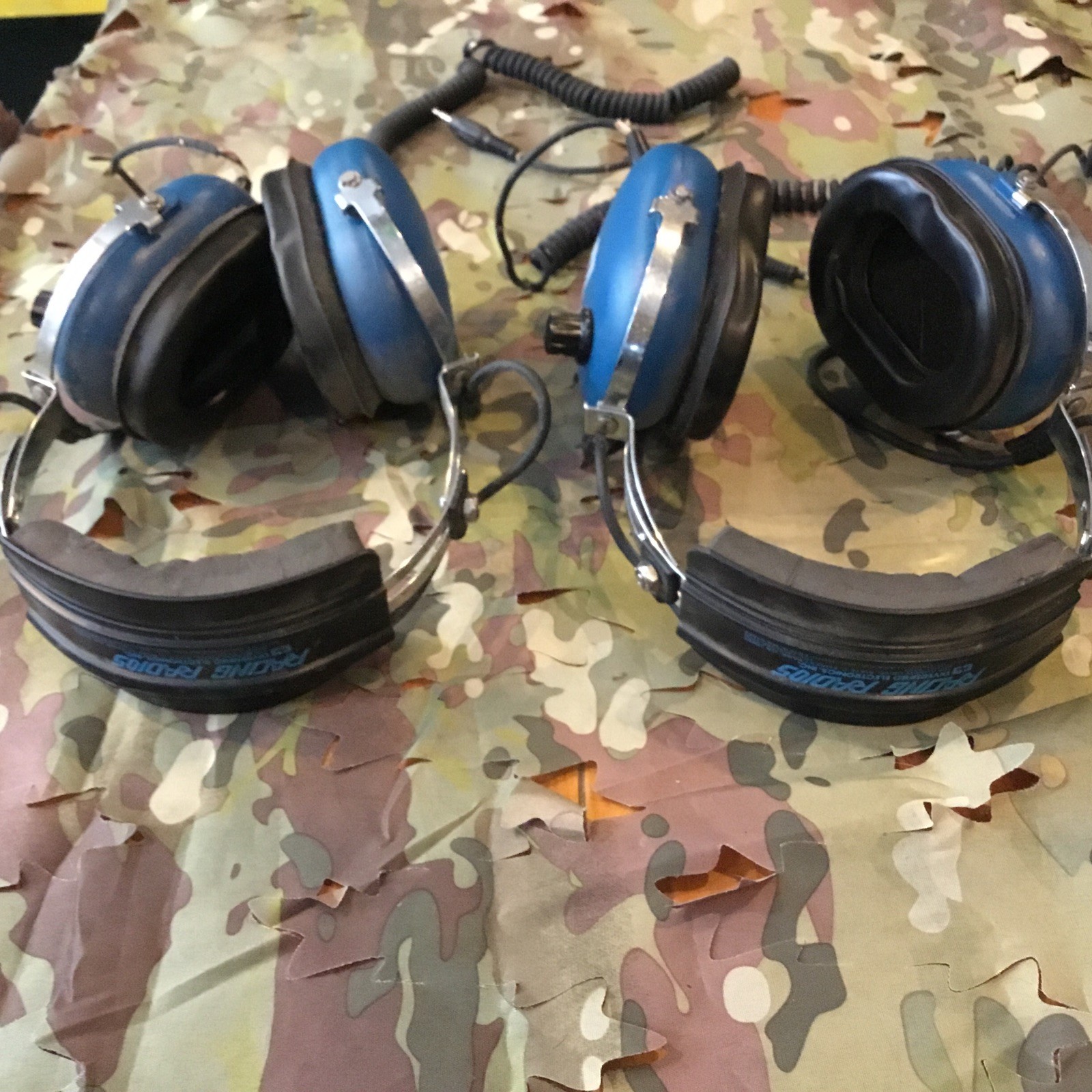 Racing Radios Diversified Electronics Model 9950 Headset LOT OF 2