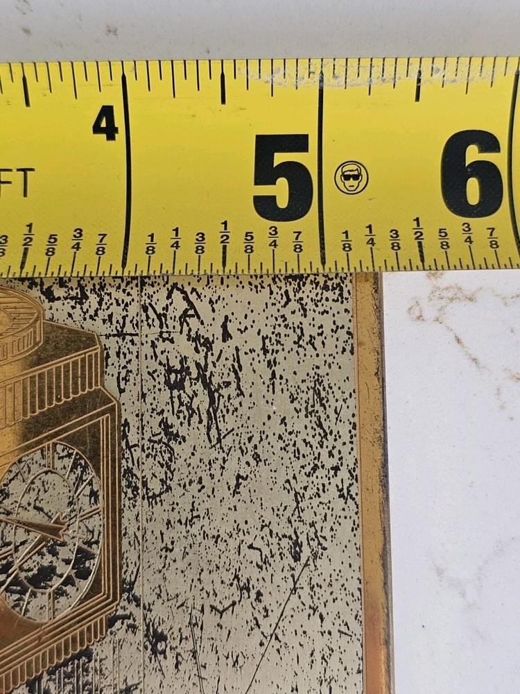 Vintage Wadsworth Solid Brass Cigarette Case Clock