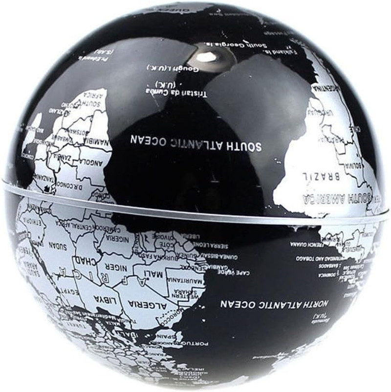 Floating Globe with LED Lights C Shape Magnetic Levitation Floating Globe Wor...