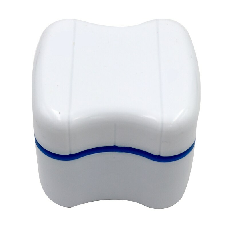 1PC/Box Teeth Storage Denture Bath Box Case Dental False Teeth Storage Container