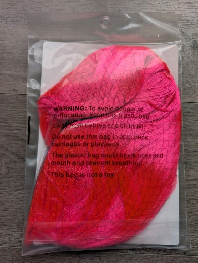 Neon Pink Bob Wing NEW OSFM