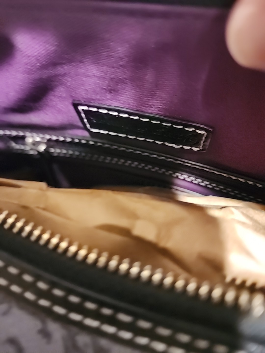 Disney Dooney & Bourke Haunted Mansion Wallpaper print Hobo Bag Purse Tassels