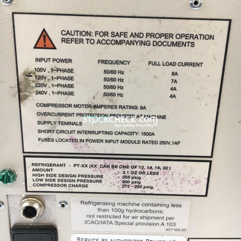 Brooks Polycold Systems T1104-11-290-14-02 PCC Compressor