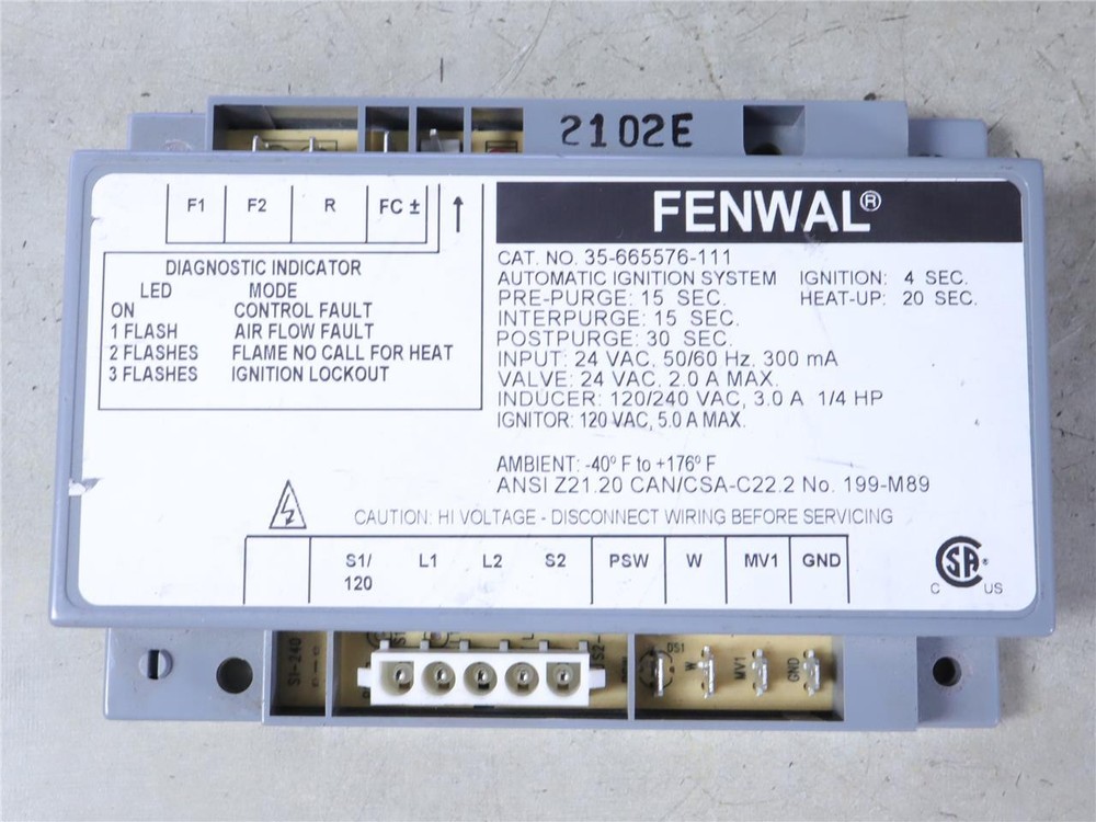FENWAL 35-665576-111 Automatic Ignition System Control Board 199-M89