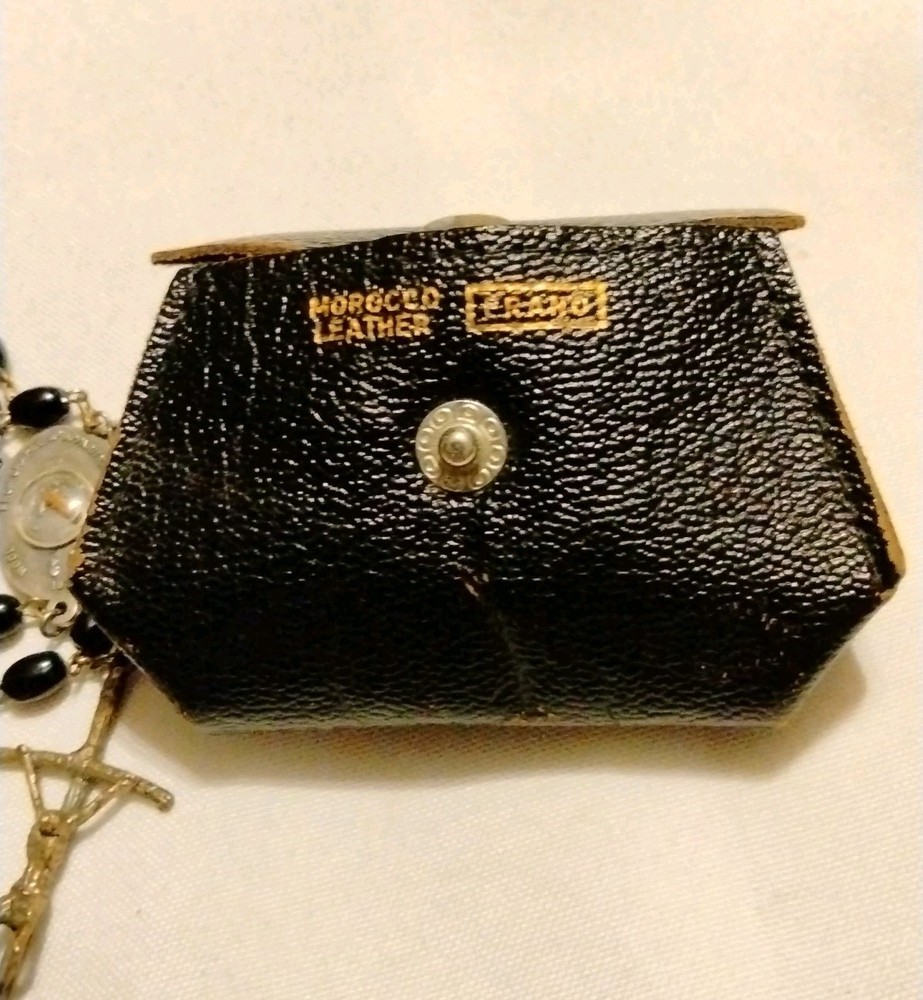 Catholic Glass Rosary Wood Relic From Chapel Of Apparitions Paris 1830 Italy