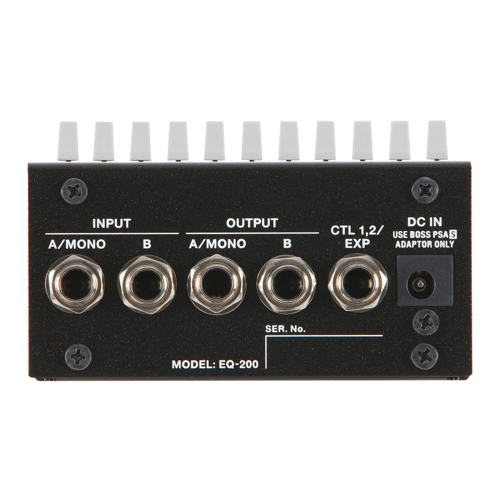 BOSS EQ-200 Dual 10-Band EQs Visual EQ Display Real-Time Control Equalizer Pedal