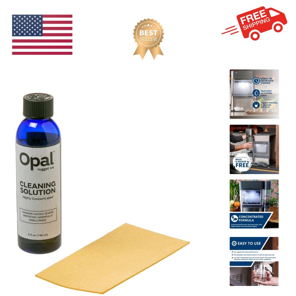 Opal | Cleaning Supplies Kit for Opal Nugget Ice Maker | Ice Machine Cleaner ...