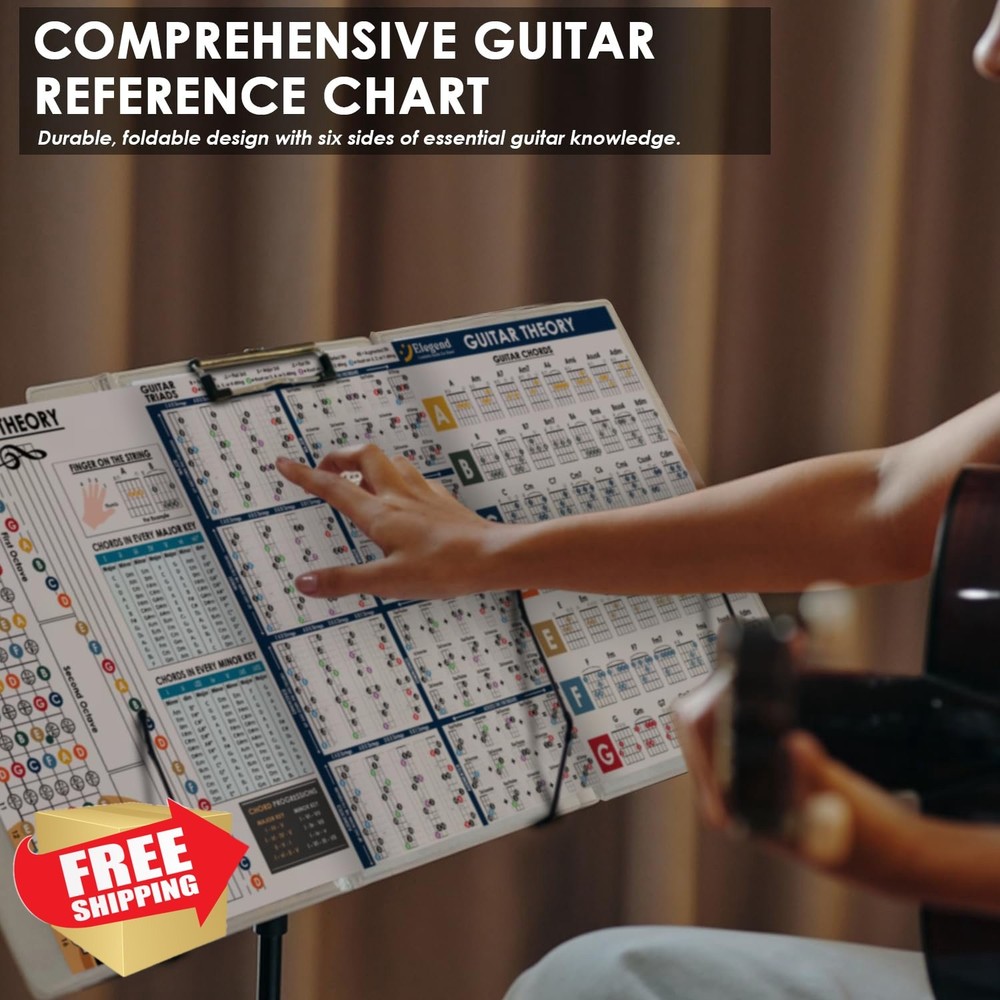 Elegend Guitar Chord Chart Scales Reference