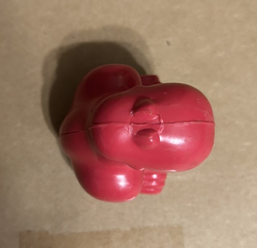 Vintage 1984 NERDS Willy Wonka Empty Plastic Candy Container Red