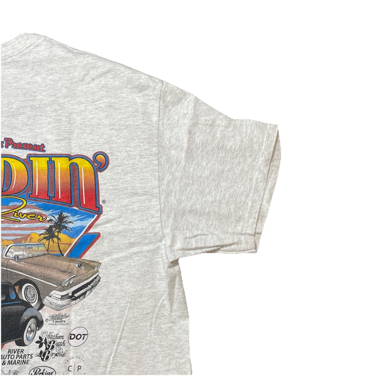 Belton Tough Tee XL Men's Gray Single Stitch Cotton Roddin 2023 On The River