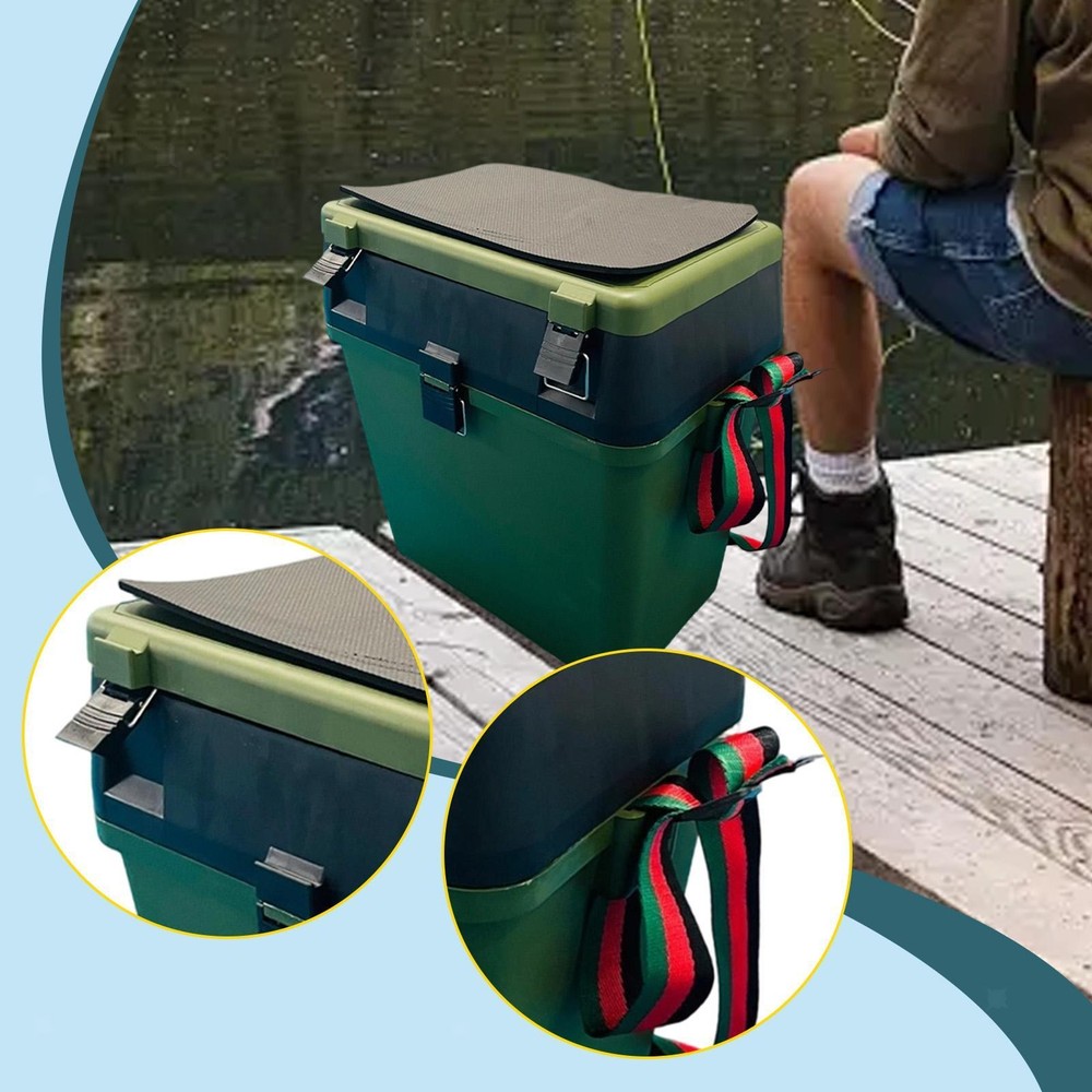 Fishing Box Large Capacity Internal Compartments Compact Portable Container