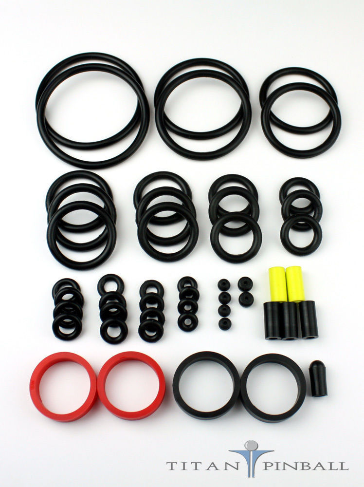 Universal Pinball Machine Rubber Ring Kit - Titan Competition Silicone - BLUE
