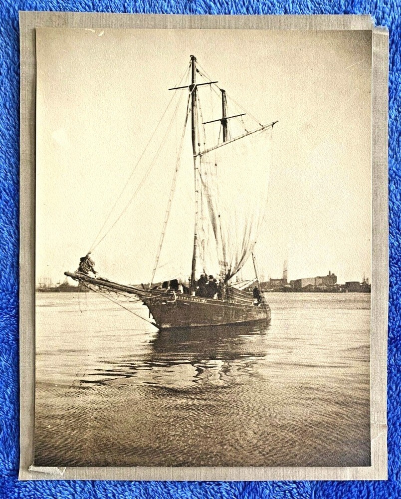 ANTIQUE SHIP SAIL BOAT SAILBOAT PHOTOGRAPH