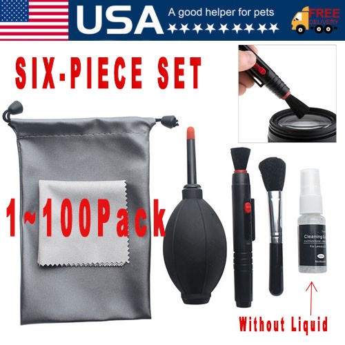 1~100X 6in1 Camera Cleaner Kit For Digital Camera Lens Sensor Cleaning Tools Set