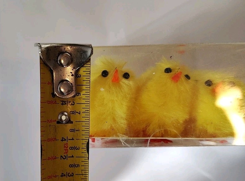 Mini Chenille Easter Chicks, Yellow, Pipe Cleaner, Crafts, NIB, Set 9, X2