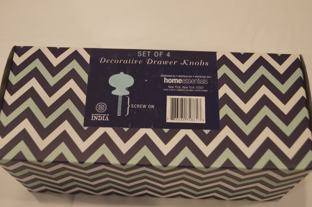 Home Essentials Ceramic Seashell or Floral Gemstone Decorative Drawer Pull Knobs