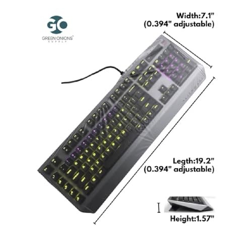 Universal KeyboardCap. Fully Covered Flat Style Gaming Keyboard - 1 pack