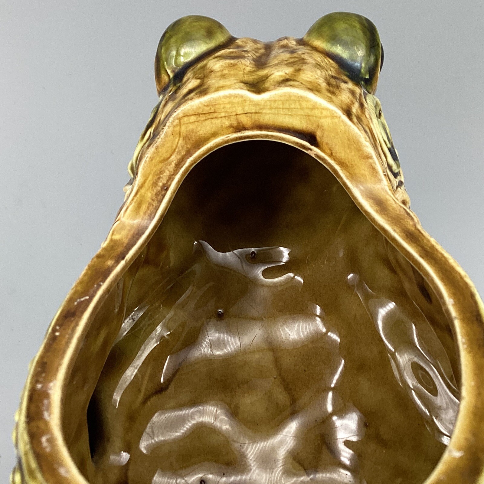 Vintage Frog Toad Art Ceramic Planter for Garden Home Decor