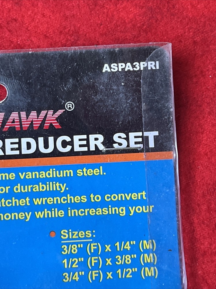 CAL-HAWK 3 PIECE IMPACT REDUCER SET - ASPA3PRI - NEW (tb1)