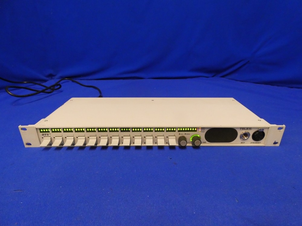 RTS KP-12L 12 Position Intercom Key Panel White, Keys are Good