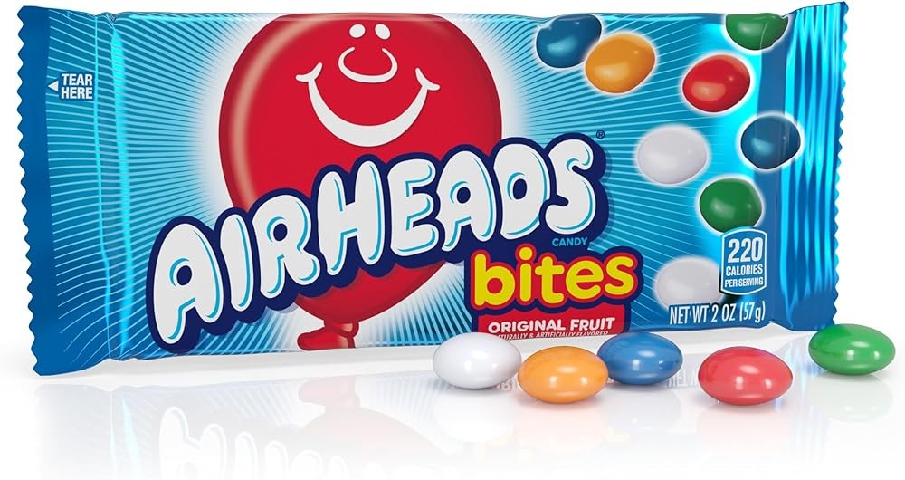 Candy, Bites, Assorted Fruit Flavor, Non-Melting