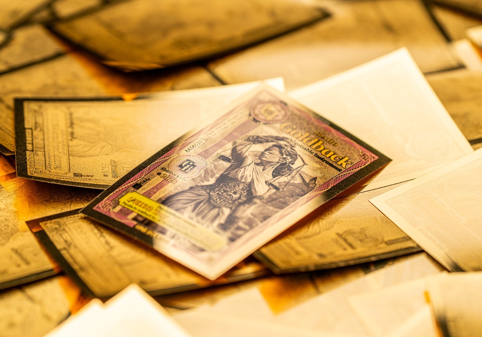 2026 - 1/4 IDAHO Goldback Aurum Gold Foil Note 1/4000 oz 24kt .999 Fine PRESALE