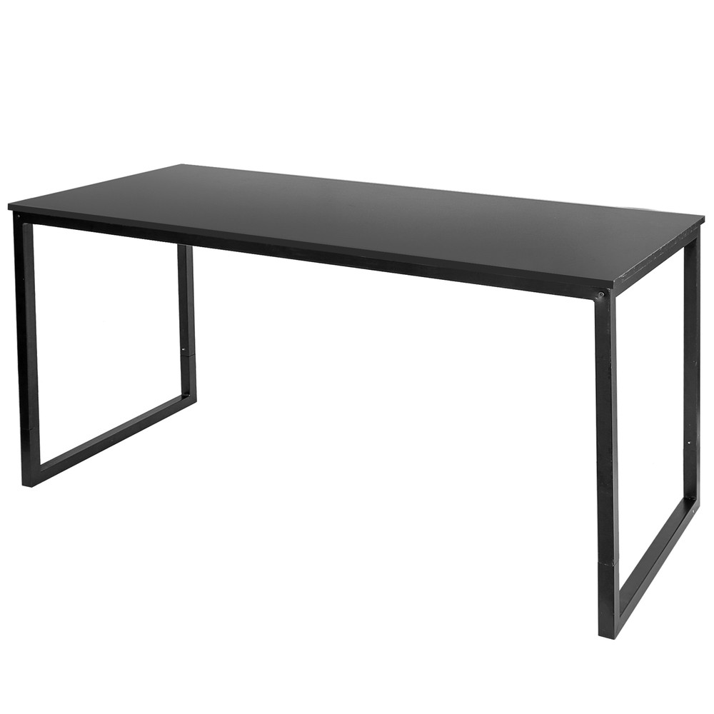 55" Computer Writing Desk Modern Espresso Style Study Office Desk Corner Table