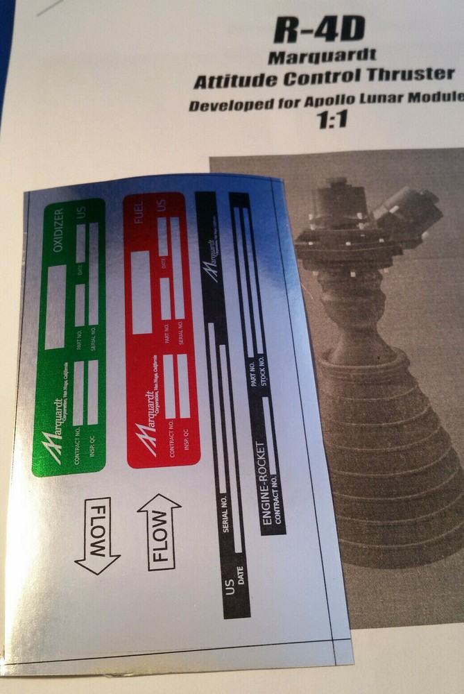 R-4D decal sheet only, 1:1 Scale