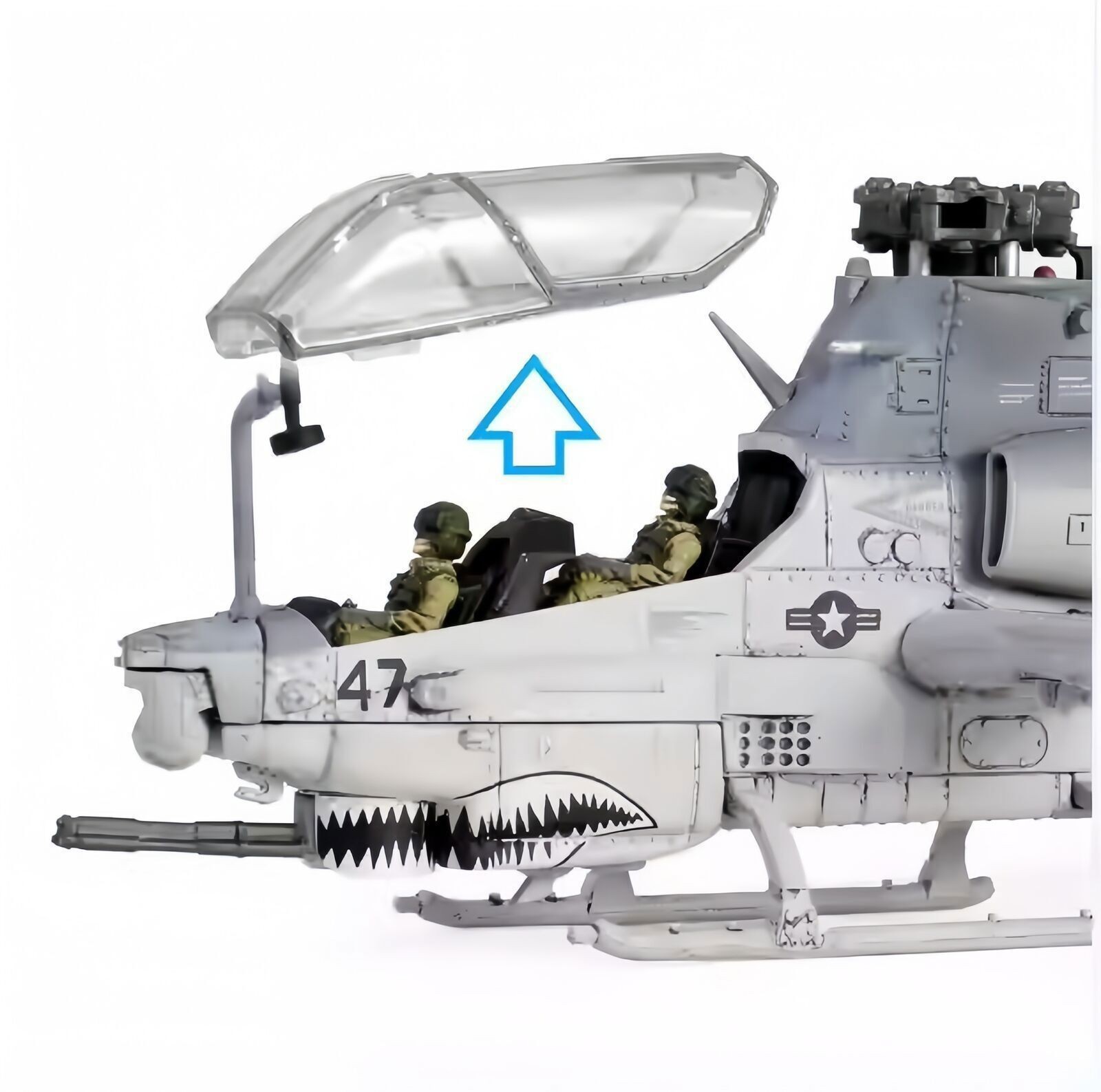 1/72 USMC Bell AH-1Z 'Viper' Helicopter Static Model Plane New Collection Gift