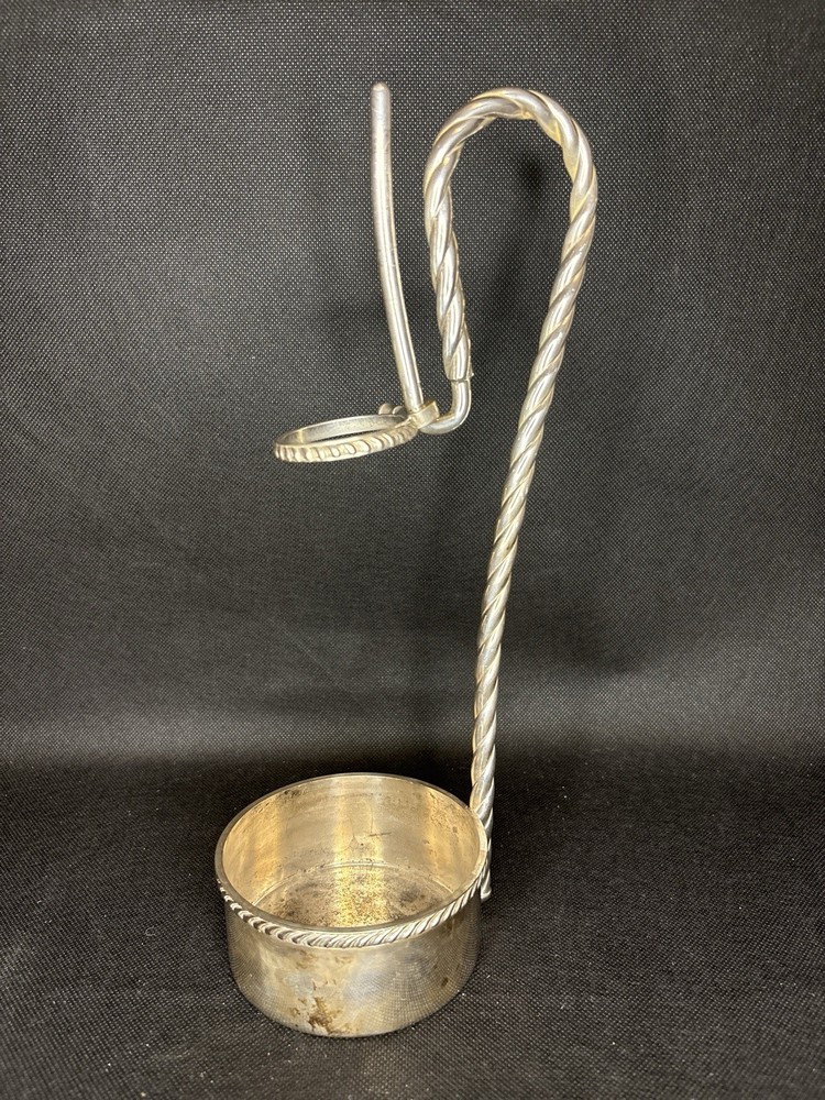 The Sheffield Silver-Plated Round Bottle Caddy With Handle