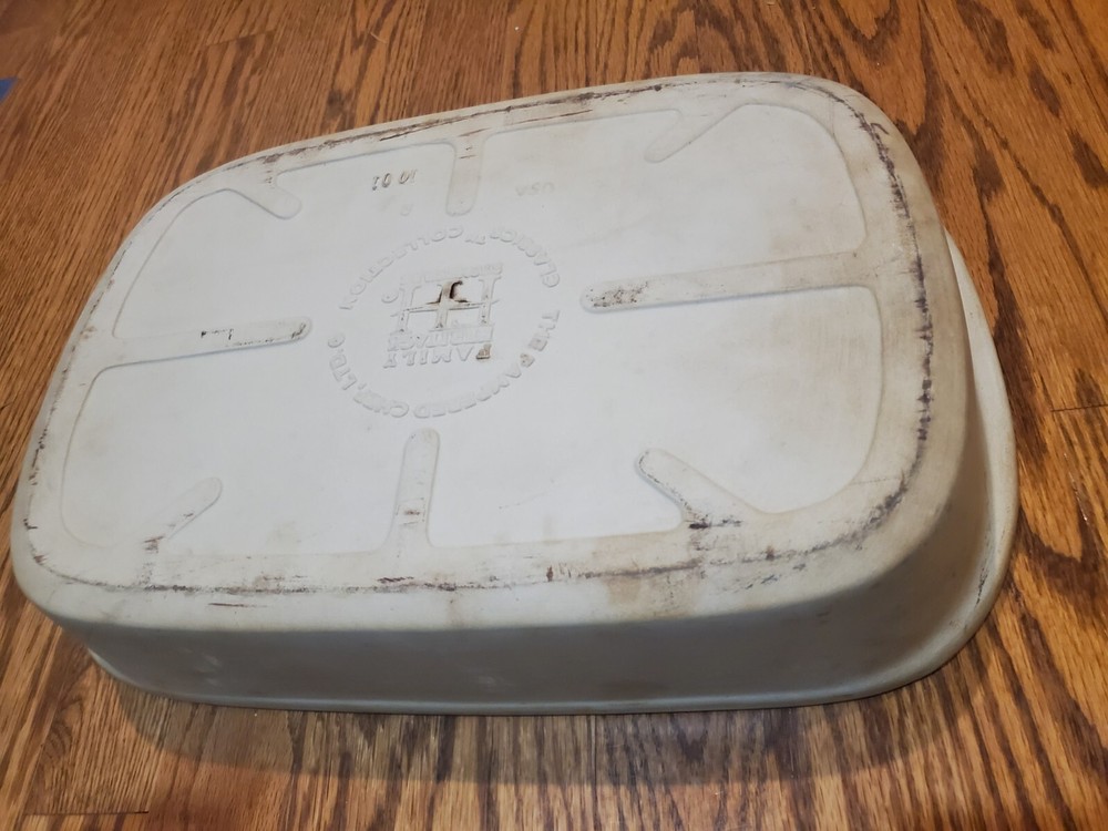 Pampered Chef Stoneware Rectangular Baker 9” x 13” Lasagna Unglazed Used Cond.