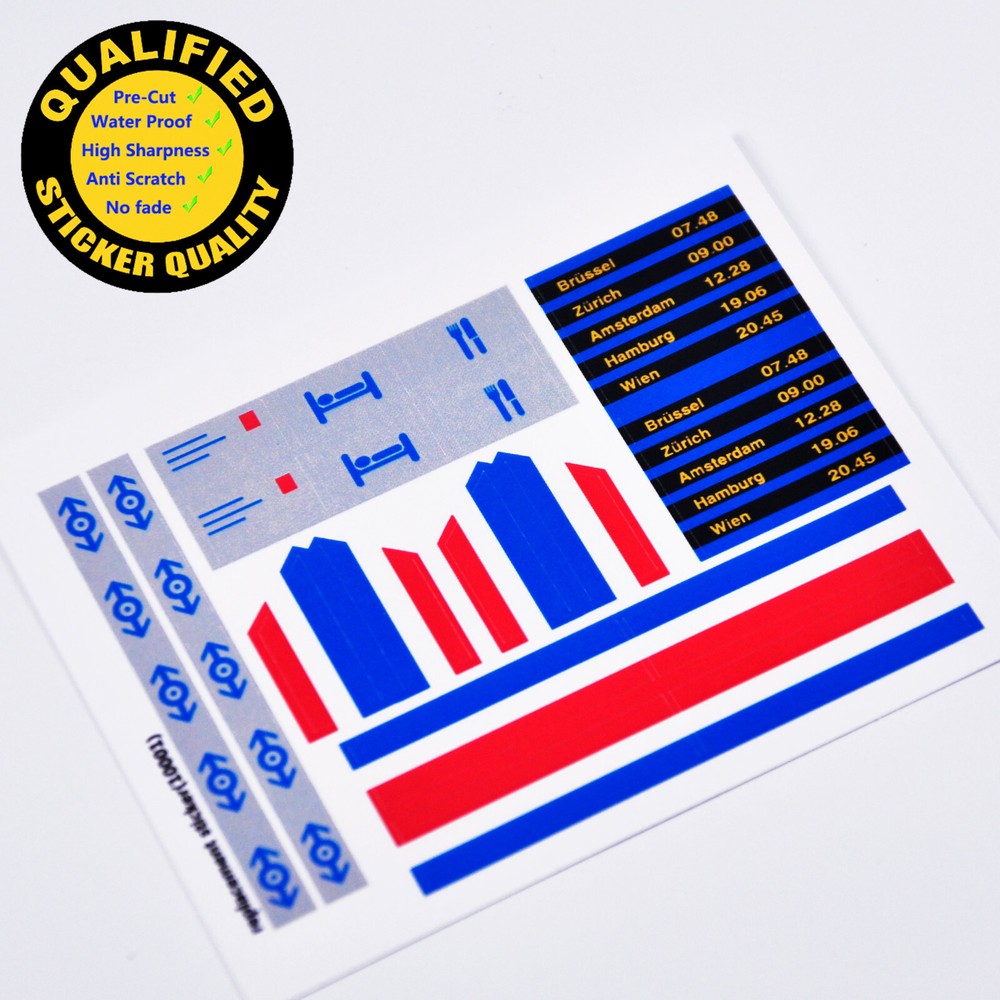Replacement sticker for set 10001 Precut sticker