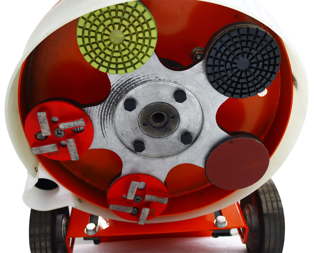 Concrete Floor Grinding Machine with Dust Box 5 Grinding Disc 220V Floor Grinder