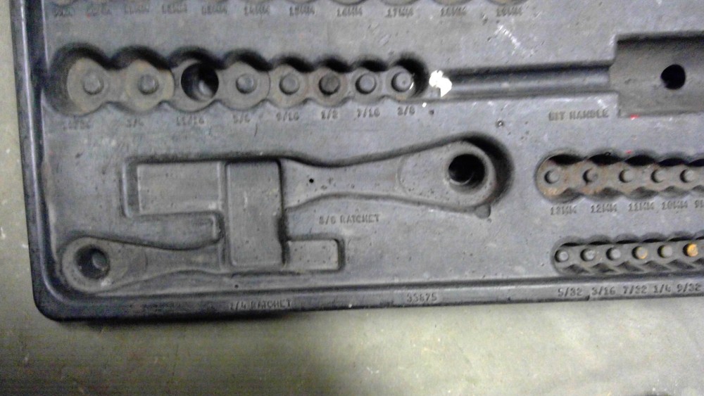 Plastic Ratchet Socket Set Organizer Metric/Standard Socket Holder