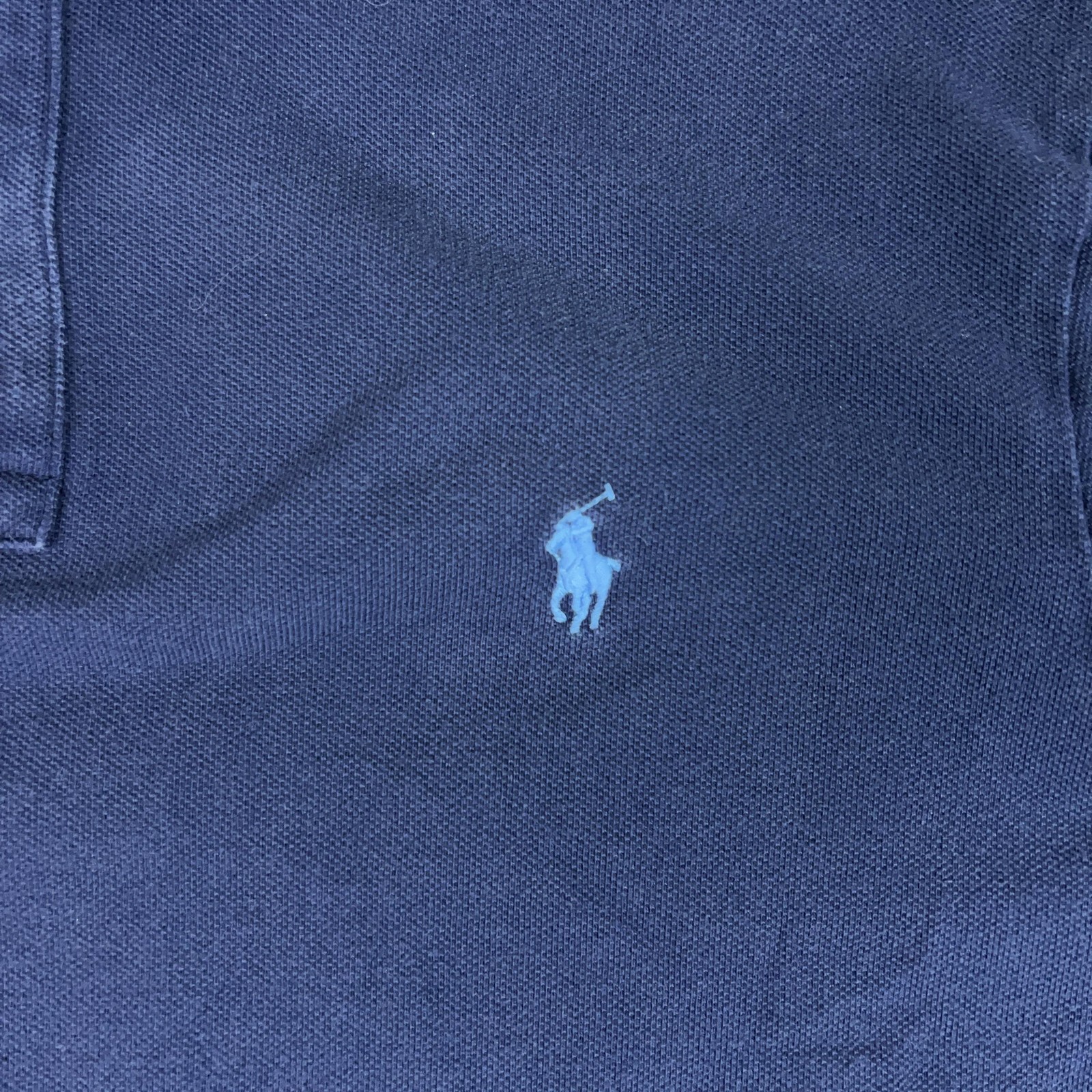 Polo Ralph Lauren Custom Slim Fit Polo Shirt Mens Large Navy