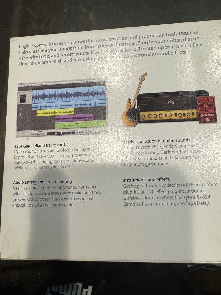 Apple Logic Express 9: Music Editing/Composing for Intel-based (Mac) retail key