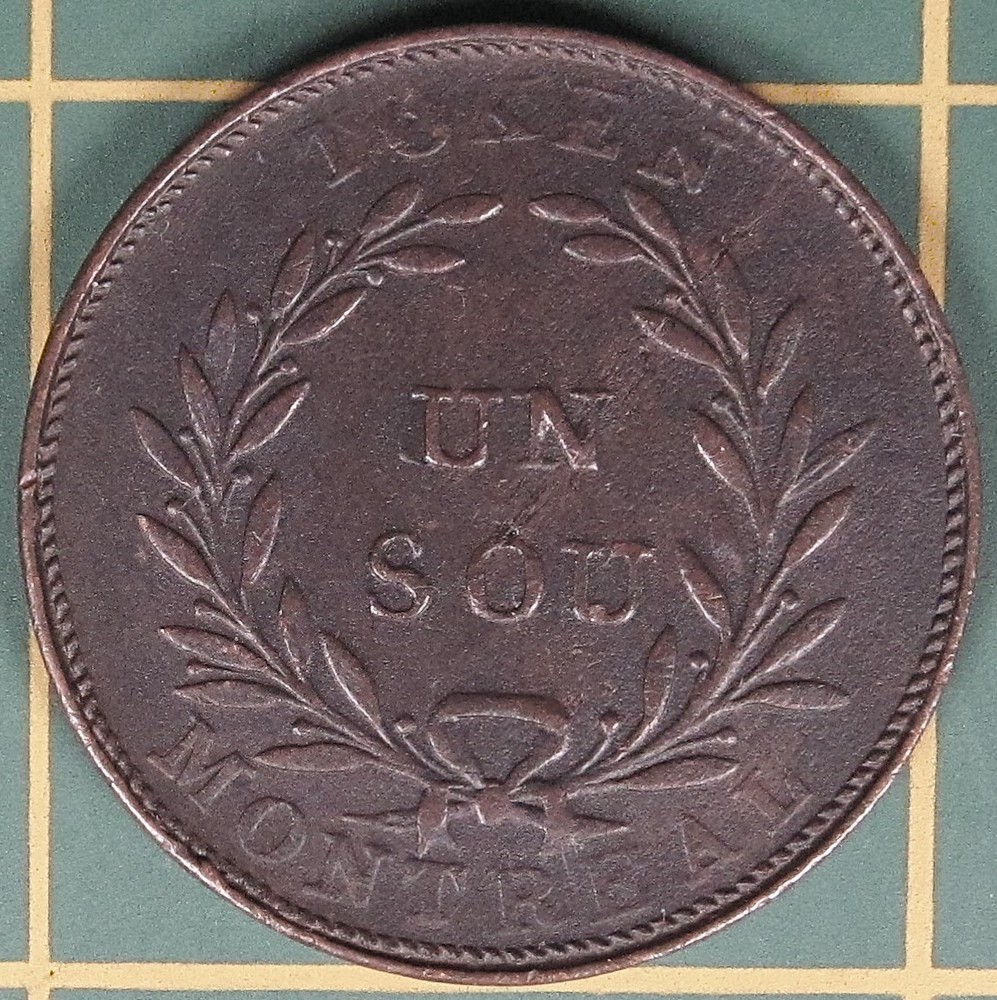 Lower Canada Un Sou token LC-37