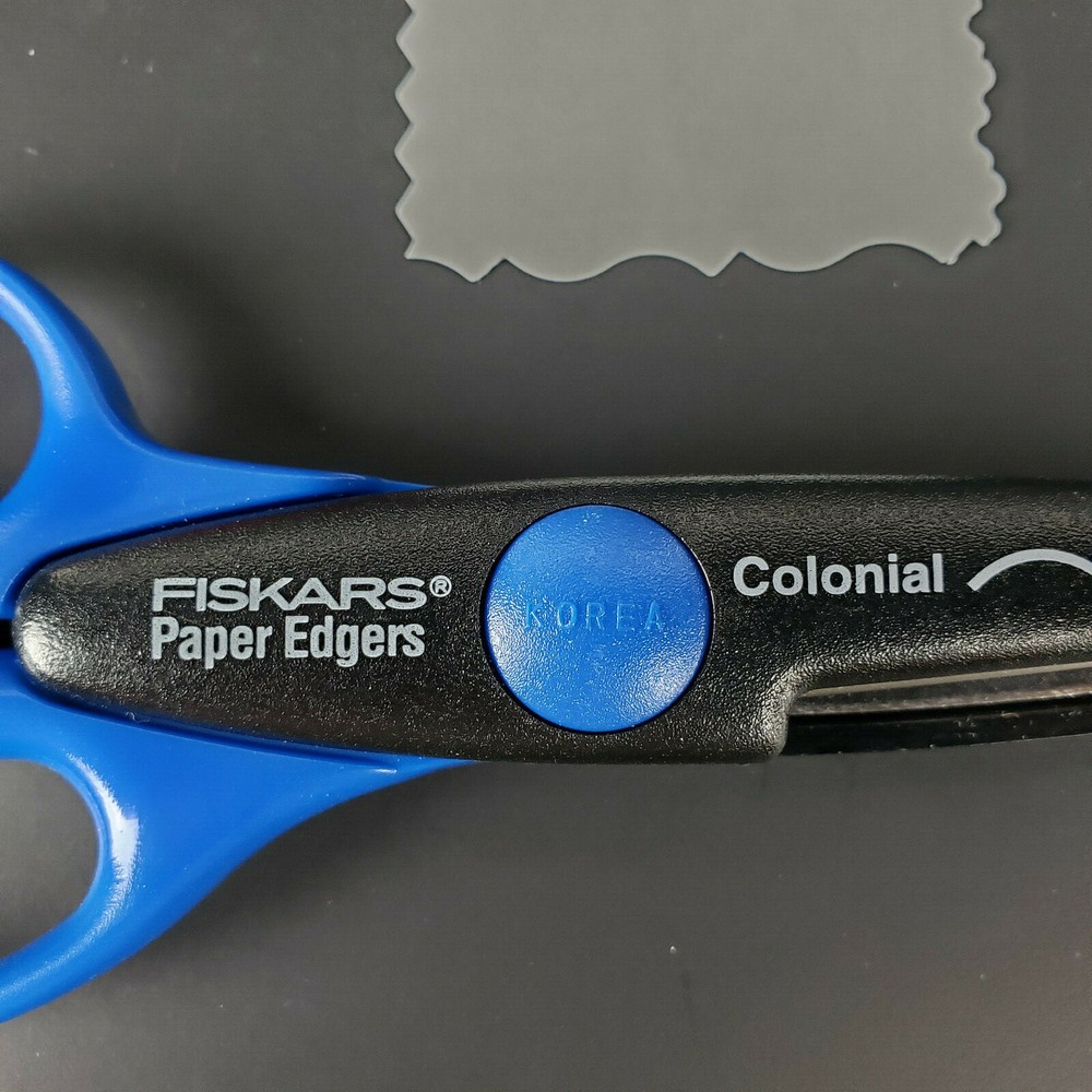 Fiskars Paper Edgers 3 Pack Different Styles Pinking Ripple Colonial EUC